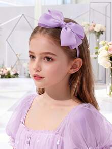 Niñitas Diadema con diseño de lazo - Morado - Ver 2