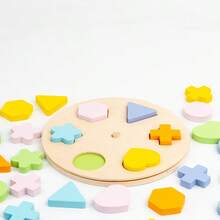 1 Set de Bloques Giratorios de Emparejamiento de Formas para Niños, Juguete Educativo de Madera para Cognición Geométrica y Clasificación de Colores de Educación Temprana para Bebés - Multicolor - Ver 8