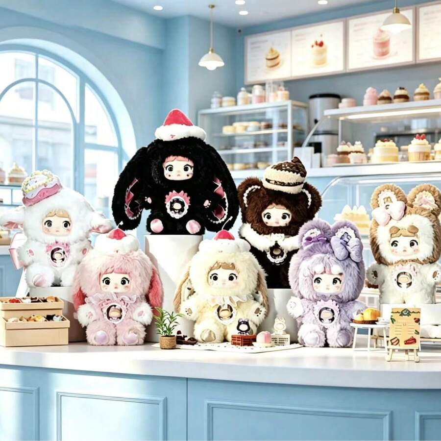 Nommi X Amls - A Bite Of Sweetheart Series Blind Box Figurine (Non-Plush Filled), (7 Random Styles, 1 Randomly Selected) Cute Collectible Doll, Birthday Gift, Holiday Gift - Blind Boxes - View 1