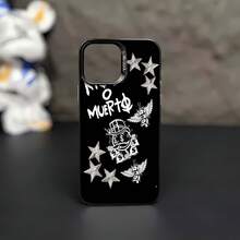 Funda elegante con diseño de dinero y estrellas, compatible con Samsung, Apple, VIVO, OPPO, , ,  y Honor. Fabricada en TPU, ofrece protección contra golpes y caídas. Un regalo ideal para amigos y familiares. - Negro - Ver 1