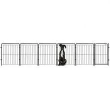 Cercado Grade 392x82cm Portão + 5 Módulos Segurança Pet Cães Cachorro - Preto - Visão 1