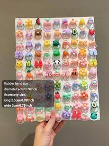 60/40/20pcs Mixed Color Cute Hair Tie Set - Colorful Elastic Hairbands For Women And Girls, Suitable For Ponytails And Braids, Home Bathroom Decor, Holiday Essentials, Back To School Season, School Opening Season Hair Accessories, Teacher Gifts, Gifts For Women, Holiday Accessories - Random - View 10