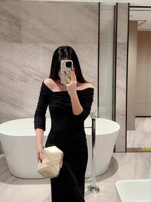 女款經典交叉設計優雅方盒晚宴包，正式派對手拿包 - 金色 - 查看 8
