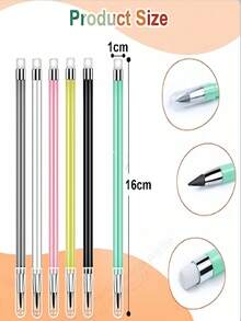 1/3/6/12pcs HB Eternal Pencil, Black, High-Tech, Unbreakable, No Sharpening Needed, Sketching Pencil, Father's Day Gift, Mother's Day Gift, Gift For Friends, Students, Teachers, Back To School, Random Color - Style 1 - View 6