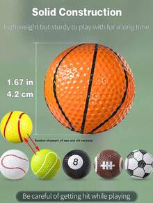 Bộ 6 quả bóng golf ngộ nghĩnh và độc đáo - Nhiều kiểu dáng thú vị, chất liệu cao cấp, món quà lý tưởng cho người chơi golf và những người đam mê môn thể thao này để luyện tập, sinh nhật, Giáng sinh. - Nhiều màu - Xem 6