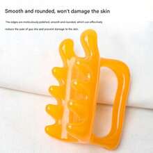 1-10pcs Smooth Round 5-Tooth Gua Sha Scraping Gua Sha Board, Suitable For People With Muscle Tension - Multicolor - View 7