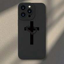 Funda para teléfono: Funda suave negra con patrón de corona de cruz y espinas, con recortes precisos. Cubierta protectora de alta calidad. Adecuada para las series  16/15/14/13/12/11 Pro Max, 12 Pro, 13 Pro Max, 14 Plus, 15 Plus, 16 Plus, 12 Mini, 13 Mini, 14 Pro, X, XS, XR, XS Max, 7, 8, 7. - Multicolor - Ver 2