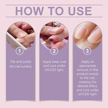 EELHOE Solid Gel For Nail Building, Manicure Modeling With Lamp Curing, Practical Application For Nail Design - Dusty Purple - View 6