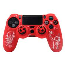 Football Themed Board Game Accessory With Trophy Patterns Controller Skin Cover And Customised Sticker With Anti-Slip For Playstation 4 Controller, RALAN 1 Controller Protector Case+2 Customised Thumb Grips Caps+ - View 9