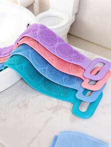 Silicone Exfoliating Bath Brush, Non-Slip Handle, Reusable, Suitable For All Ages And Genders, Easy To Hang And Clean, Ideal For Bathing, Spa Treatments And Daily Skincare - Multicolor - View 3