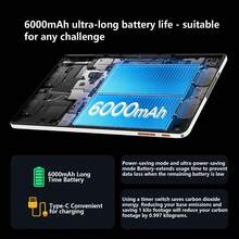 Qetupa 10.1 吋 HD IPS Android 15 平板電腦，4GB RAM 64GB/128GB 儲存空間，MTK8788 2.0GHz 八核心，5MP+13MP 相機，6000mAh 長效電池，2.4G&5G WiFi 5 BT5.2 GPS（不含適配器） - 金色 - 查看 4