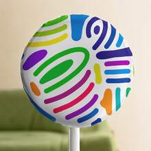 1pc Fan Dust Cover, Colorful Graffiti Printed Polyester Fan Protective Cover, All-Season Dust Cover, Compatible With Floor-Standing & Wall-Mounted Industrial/Commercial/Residential Fans, Dustproof, Debrisproof, Easy Installation, Easy To Carry - Full Coverage - View 2