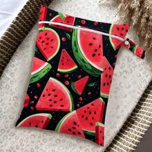 Cute Summer Fruit Print Wet Dry Separation Swimming Bag, Girly Beach & Pool Pouch, Lightweight Travel Storage Organizer - Multicolor - View 9