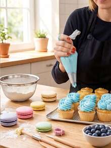 12Pcs Extra Large Stainless Steel Piping Tips Set, Seamless Icing Nozzles For Cupcakes And Cookies With Multiple Shapes To Pipe Buttercream And Baby Puree For Home Baking, Minimalist Metal Practical Gift For Cake Decorating Enthusiasts - View 7