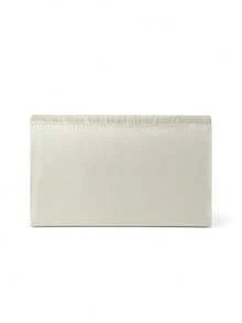 Helyda Ivory High-End Satin Fabric Women's Flap Clutch Bag Evening Bag Envelope Bag, Featuring Pleated Design, Clutch/Handbag/Shoulder Bag/Crossbody Bag, Suitable For Weddings/Parties/Balls/Evening Events And Other Gatherings. - Ivory - View 5