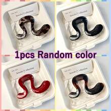 1/2/4pcs Invisible Non-Collapsing S-Shaped High Ponytail Hair Claw, 2pcs Tortoise Shell Pattern, 8-Hour Secure Non-Slip Lightweight Hair Clip, Fashionable Women Girls Daily Party Styling Hair Accessory - One Size Fits All - View 12