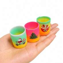 12/24/36/48PCS Christmas Spring, Santa Claus And Christmas Elk Magic Spring Toys, Colorful Spring Toys, Spring Rainbow Magic Fidget Stress Coil Mini Springs Bulk Toys For Party Favor Carnival Prize Birthday Goodie Bag Stuffers, Pinata Filler - Multicolor - View 6