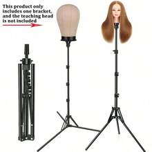 60inch Wig Stand Tripod ,Ergonomic Design, Adjustable Metal Wig Stand Tripod, Halloween - Black - View 3
