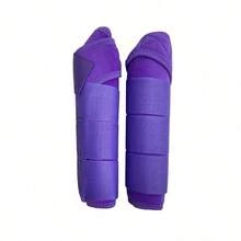 HISEA Pair Of Neoprene Horse Leg Wraps, Equestrian Protective Gear, 2 Packs Black Horse Leg Guards - Multicolor - View 15