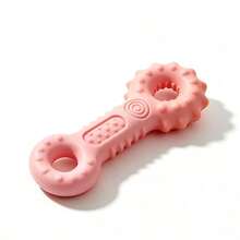Pet Supplies Double Ring Shaped Dog Chew Toy, Durable Bite-Resistant Teething Stick, Boredom Relief Dog Toy - Multicolor - View 9