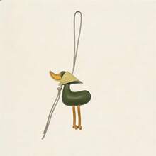 Lucky Little Duck Yellow Duck Pendant, Bag Charm Keychain, Clothing Accessory - Multicolor - View 7