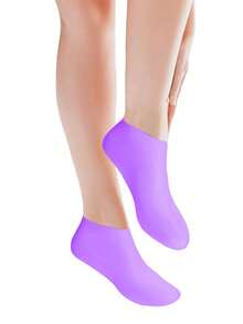 1-3pairs Silicone Moisturizing Foot Socks, Effective Foot Care, Prevent Cracked Heels, Remove Dead Skin, Elastic Foot Socks, All-Day Moisture Locking, Prevent Dryness, Odorless, Easy To Wear And Remove, Soft And Comfortable Material. - Multicolor - View 8