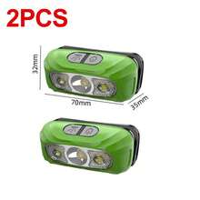 1pc Mini USB Rechargeable Motion Sensor LED Headlamp For Camping & Fishing, Camping Accessories - Multicolor - View 15