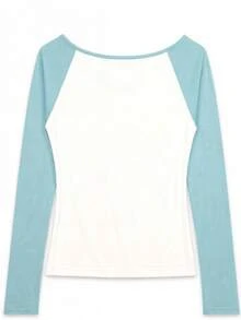 Women's Cold Shoulder Long Sleeve Knit Top, Round Neck Design, Fashion Regular Length, Autumn Knit Sweater - White - View 7
