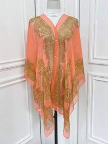 FADZOYLE 1pc Chiffon Cover-Up Sarong And Sun Protective Kimono Shawl Summer Beach Cover Up Sarong Daily Life Accessories - Multicolor - View 16