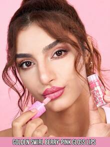 MISSLYN 1 pièce Brillant à lèvres Sweet Glaze, hybride de teinture à lèvres hydratante et de baume, couleur à lèvres brillante légère et non collante avec un fini brillant doux, soin des lèvres hydratant pour un usage quotidien, maquillage des lèvres au parfum sucré pour des looks de fête et d'école glamour doux - #83 - Voir 3