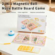 Magnetic Maze Toy Thinking Number Classification Color Children Focus Magnetic Pen Training Educational Ball Game - Multicolor - View 3