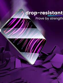 適用於 Galaxy Tab S10 FE/S7 2020/ S9 / S8 / S7/S9 FE/ 10th Gen 2022/ 11 2025，3片裝高畫質鋼化玻璃螢幕保護貼，相容於 Apple 與系列產品，防摔防刮，為平板螢幕提供更佳保護 - 無色 - 查看 6