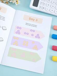 20-Day Preschool Math Logic Workbook, Interactive Early Math Skills Training Book, Suitable For Children 3+ Years Old, Home Learning Activities, Back To School, Graduation Season Learning Gift - Multicolor - View 10
