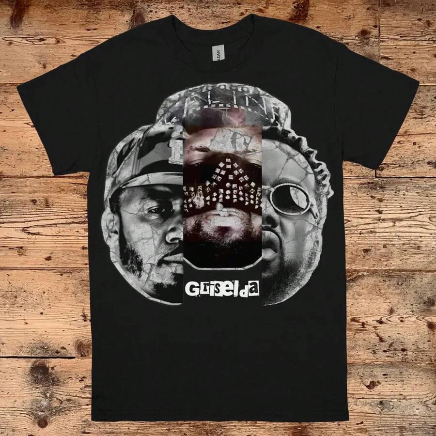 Camiseta Griselda: Westside Gunn, Conway, Benny - Camiseta de Hip-Hop-Rap - Negro - Ver 1