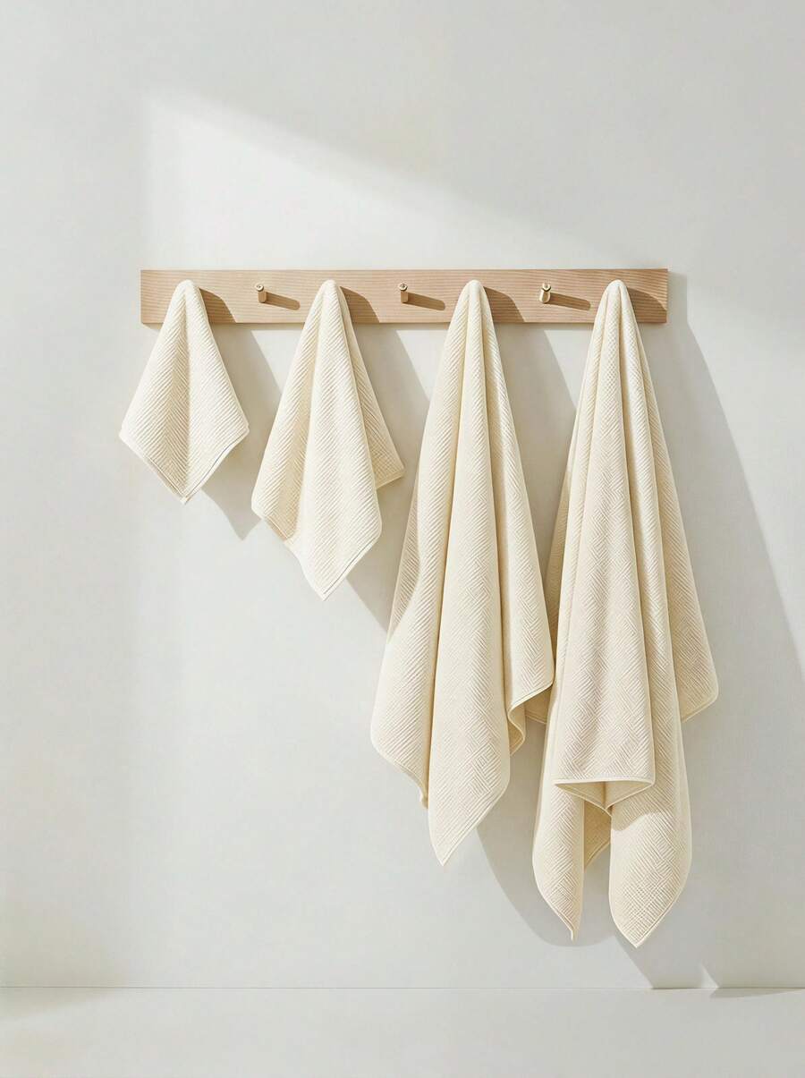 Veyra Day 1/2 Pcs Ultra Soft Quick Dry Towel – Highly Absorbent Non-Pilling Lightweight Bath Towel For Home, Travel, Gym, Thin & Breathable For Hair/Face/Hands – Multiple Sizes Available - White - View 1