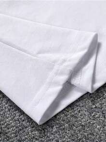 1 Pack Women's T-Shirts, Comfortable T-Shirts, Casual Women's Clothing, Versatile, Suitable For Streetwear, Daily Outings, Camping, Concerts, Rock, And Rap Events, Short Sleeve T-Shirts, Fashion - 白色 - 查看 5