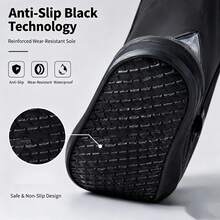 Pair Unisex Anti-Slip Waterproof Rain Overshoes, Thickened Sole Wear-Resistant Shoe Covers For Daily Use(Style & Color Sent Randomly) - Multicolor - View 5