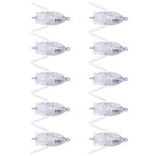 HENGJIA 10pcs Cicada-Shaped Crankbait Lures 4CM-5.1G Unpainted Hard Baits Bionic Cicada Blank Body DIY Fishing Tackle Artificial Lures - Multicolor - View 10