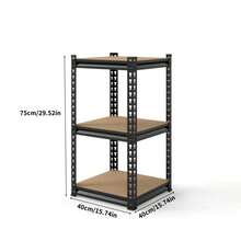 LEO IRIS [3/5 Tier Metal Rack] Heavy Duty 3/5 Tier Metal Storage Rack | 500/2000 Lb Adjustable Shelving Unit With Easy 10-Min Assembly | Floor-Standing Design For Kitchen, Garage, Basement (29.5"X15.7"X15.7", 60"X28"X12", 72"X35.5"X15.8", 72"X45.3"X19.7") - 黑色 - 查看 4