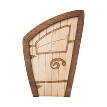 Creative Wooden Fairy Door, Vintage Rustic Small Door, Garden Yard Decor, Home Decor Fairy Tale Door - A - View 4