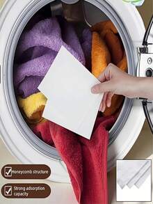 [New Hot-Selling Product Launch]10/100pcs Colorful Dye Catcher Laundry Sheets - Prevents Dye Transfer, Allows Mixed Washing, Achieves Bright Results, Suitable For Home And Commercial Use, Laundry Room Essential. - Multicolor - View 5