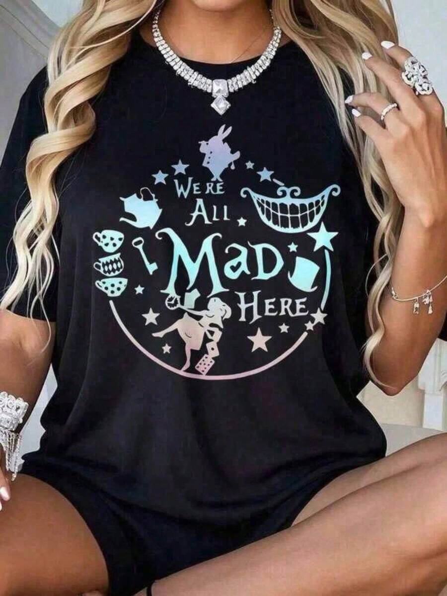 Camiseta, 2026, Hombre, Talla 4Y-13Y, Día de la Madre, Ropa Deportiva Casual de Mujer, Playeras - Negro - Ver 1