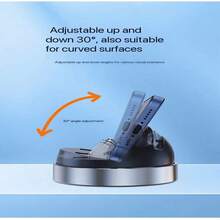 360° Rotating Car Dashboard Phone Holder, Adhesive Car Phone Mount, Center Console Car Mount, Dashboard Phone Holder Compatible With All Smartphones, 360° Rotating Car Phone Holder, Cat Ear Design Anti-Slip Silicone Base, Universal Center Console Navigation Mount - Multiple Styles - View 6
