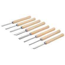 Wood Lathe Turning Tool Set, 8PCS, Lathe Chisel Set With Carbon Steel Blade, 2 Skew, 1 Spear Point, 1 Parting, 1 Round Nose, 3 Gouge Tools, 1 Oxford Bag, For Beginners, Hobbyists, Professionals - 8PCS - View 8