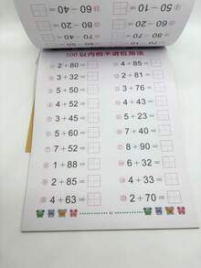 Preschool To Elementary Math Addition And Subtraction Training Workbook: Practice With Numbers Up To 10/20/50/100 - Multicolor - View 8