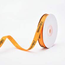 1Pc/2Pcs 1cm*2200cm Halloween Ribbons Spider Web Skull Pumpkin Bat Ribbon For Gift Wrapping Hair Bows Halloween Party Home Decor - Multicolor - View 12