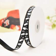 1Pc/2Pcs 1cm*2200cm Halloween Ribbons Spider Web Skull Pumpkin Bat Ribbon For Gift Wrapping Hair Bows Halloween Party Home Decor - Multicolor - View 15