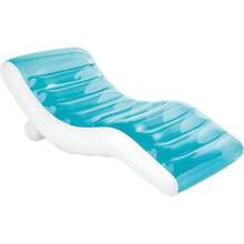 Flotador inflable para piscina, Splash Lounge – Para 1 persona, peso máximo 100 kg, 99x191 cm, con portavasos, azul, colchón flotante para piscina - Azul-1 ud. - Ver 6
