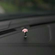 Mini Flower Car Air Freshener Glass Vase Car Aromatherapy Ornament - Multicolor - View 13