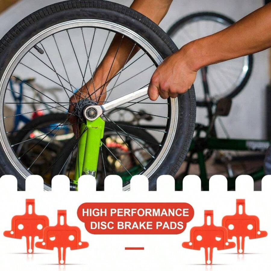 2/4pcs Disc Brake Pads, Brake Pad Adjustment Shim, Anti-Repair Tool, Easy To Install Accessories, Suitable For Mountain Bikes And Road Bikes. - Multicolor - View 1